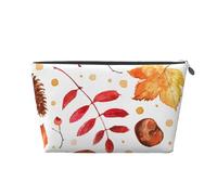 Foglia botanica autunnale, Borsa da toilette Borsa per trucco Borsa per cosmetici Borsa da toilette da viaggio portatile