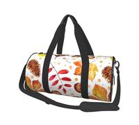 Foglia botanica autunnale, Borsone da viaggio di grande capacità Borsa rotonda Borsa da viaggio sportiva Borsa da viaggio Borsa da fitness