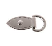 Foglia D Fibbia Metallo Fibbia Borsa Cinghia Chiusura Portachiavi Cane Catena Ganci, Uno