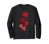Foglia d'acero Autunno Autunno Foglie Natura Amante Maglia a Manica