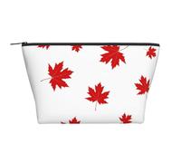 Foglia d'acero rossa, Borsa da toilette Borsa per trucco Borsa per cosmetici Borsa da toilette da viaggio portatile