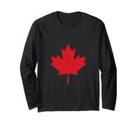 Foglia di Acero Rosso Canada Maglia a Manica