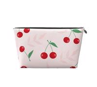 Foglia Di Ciliegio Rosso Rosa, Borsa da toilette Borsa per trucco Borsa per cosmetici Borsa da toilette da viaggio portatile