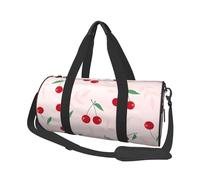 Foglia Di Ciliegio Rosso Rosa, Borsone da viaggio di grande capacità Borsa rotonda Borsa da viaggio sportiva Borsa da viaggio Borsa da fitness