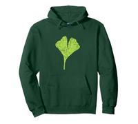 Foglia di Gingko (Verde Vintage) Gingko Felpa con Cappuccio