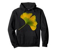 Foglia di Ginkgo Biloba Autunnale Felpa con Cappuccio