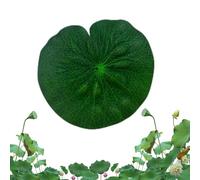 Foglia di loto artificiale - foglie di loto galleggianti realistiche, cuscinetti per la gily imitazione per la decorazione dello stagno | Foglia di loto di rana stimolata, giglio verde finto, arredame