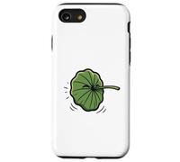 Foglia di loto divertente maschera fumetto pianta di loto Custodia per iPhone SE (2020) / 7/8