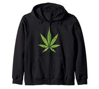 Foglia di marijuana Funny Getting High Grunge Felpa con Cappuccio