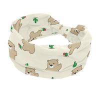 Foglia di orso è graziosa fascia larga da donna, fascia per capelli antiscivolo, fascia elastica per la testa, fascia larga Fahion per yoga, allenamento, tutti i giorni