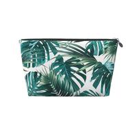 Foglia di palma della giungla tropicale, Borsa da toilette Borsa per trucco Borsa per cosmetici Borsa da toilette da viaggio portatile