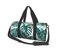 Foglia di palma della giungla tropicale, Borsone da viaggio di grande capacità Borsa rotonda Borsa da viaggio sportiva Borsa da viaggio Borsa da fitness