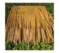 Foglia Di Palma Simulazione Tegola Di Paglia Artificiale PE Capelli Erba Ritardante Di Fiamma Di Plastica Paglia Casale Gazebo Tetto Paglia Decorazione Finta(Yellow a,4pcs)