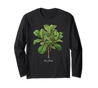 Foglia di Violino Fig pianta Illustrazione Ficus lyrata Maglia a Manica