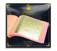 Foglia Oro Zecchino Libera 22 kt, 85 X 85mm, Libretto 25 Foglie