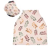 Foglia Rosa Contratta Passeggino Tettoia Copri Seggiolino Copertura Infermieristica Auto per Bambini per L'Allattamento Al Seno Morbido Traspirante Elastica Tettuccio