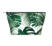 Foglia verde tropicale della giungla delle foglie di palma, Borsa da toilette Borsa per trucco Borsa per cosmetici Borsa da toilette da viaggio portatile