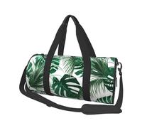 Foglia verde tropicale della giungla delle foglie di palma, Borsone da viaggio di grande capacità Borsa rotonda Borsa da viaggio sportiva Borsa da viaggio Borsa da fitness