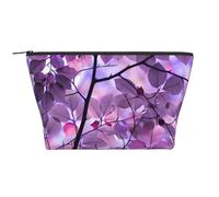 Foglia Viola, Borsa da toilette Borsa per trucco Borsa per cosmetici Borsa da toilette da viaggio portatile