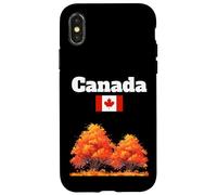 Fogliame autunnale canadese Foglie autunnali bandiera del Canada souvenir Custodia per iPhone X/XS