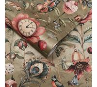 Fogliame Carta da Parati Animali Curious Creature Oro Sheen / Multi Holden 13920