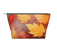 Foglie autunnali che cadono nel fiume (2), Borsa da toilette Borsa per trucco Borsa per cosmetici Borsa da toilette da viaggio portatile