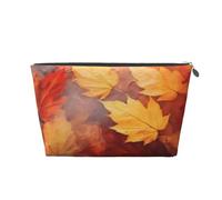 Foglie autunnali che cadono nel fiume (2), Borsa da toilette Borsa per trucco Borsa per cosmetici Borsa da toilette da viaggio portatile