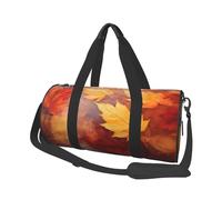 Foglie autunnali che cadono nel fiume (2), Borsone da viaggio di grande capacità Borsa rotonda Borsa da viaggio sportiva Borsa da viaggio Borsa da fitness