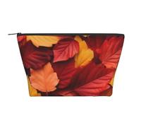 Foglie autunnali di colore autunnale, Borsa da toilette Borsa per trucco Borsa per cosmetici Borsa da toilette da viaggio portatile