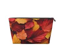 Foglie autunnali di colore autunnale, Borsa da toilette Borsa per trucco Borsa per cosmetici Borsa da toilette da viaggio portatile