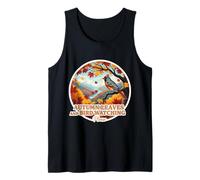 Foglie Autunnali e Birdwatching, per Favore, Autunno, Amante, Vintage Canotta