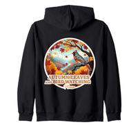 Foglie Autunnali e Birdwatching, per Favore, Autunno, Amante, Vintage Felpa con Cappuccio