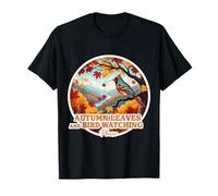 Foglie Autunnali e Birdwatching, per Favore, Autunno, Amante, Vintage Maglietta