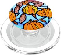 Foglie autunnali modello zucca autunno foglie di colore PopSockets PopGrip per MagSafe