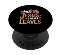 Foglie Autunno Le donne cristiane si innamorano di Gesù non lascia PopSockets PopGrip Adesivo