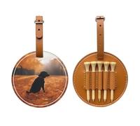 Foglie con i cani Brown Golf Tee Storage Bag, multifunzionale Golf tee Storage Bag per gli uomini, materiale durevole dell'unità di elaborazione