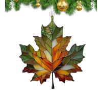 Foglie d'acero artificiale come decorazione da appendere - Foglie d'acero - Ornamento acrilico | Decorazione finestra foglie d'autunno, foglie d'acero decapato decorazioni autunnali, decorazioni per