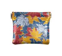 Foglie d'acero variopinte delle donne piccolo cuoio del cambiamento della borsa del supporto della