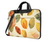 Foglie d'autunno Arancione Giallo Laptop Bag Laptop Case 15.6 Pollice Computer Borse Imbottito Della Copertura Del Manicotto Per Le Donne