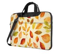 Foglie d'autunno Arancione Giallo Verde Laptop Bag Laptop Case 15.6 Pollice Computer Borse Imbottito Della Copertura Del Manicotto Per Le Donne