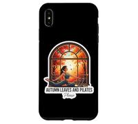 Foglie d'autunno e Pilates Please Fall Lover Istruttore Citazione Custodia per iPhone XS Max