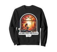 Foglie d'Autunno e Pilates Please Fall Lover Istruttore Citazione Felpa