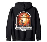 Foglie d'Autunno e Pilates Please Fall Lover Istruttore Citazione Felpa con Cappuccio