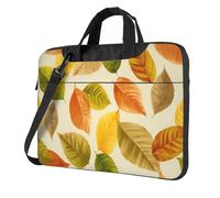Foglie d'autunno Giallo Modello Laptop Bag Laptop Case 15.6 Pollice Computer Borse Imbottito Della Copertura Del Manicotto Per Le Donne