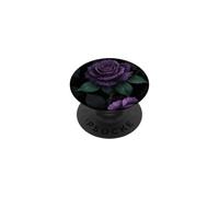 Foglie di mezzanotte rosa viola scuro PopSockets PopGrip Adesivo