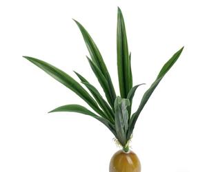 Foglie di orchidea artificiale per lo spazio abitativo, per mettere in risalto la libreria, per bagno, verde e ingresso, riempitivo per vasi con realismo (verde scuro)