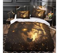 Foglie di palma dorate Set Di Copripiumino Set di 3 Pezzi ultra microfibra stampa 3D incluso federe con federe per cuscini TropicalDesign copripiumino for coppie e ragazzi Super king（260x220cm）