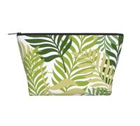 Foglie di palma esotica tropicale, Borsa da toilette Borsa per trucco Borsa per cosmetici Borsa da toilette da viaggio portatile