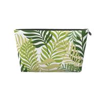 Foglie di palma esotica tropicale, Borsa da toilette Borsa per trucco Borsa per cosmetici Borsa da toilette da viaggio portatile