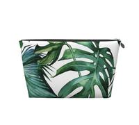 Foglie di palma fiorenti, Borsa da toilette Borsa per trucco Borsa per cosmetici Borsa da toilette da viaggio portatile